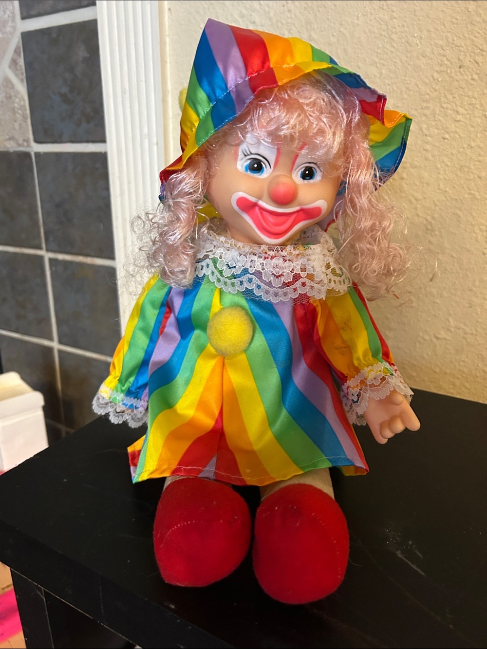 Rainbow Clown Plush Collectable